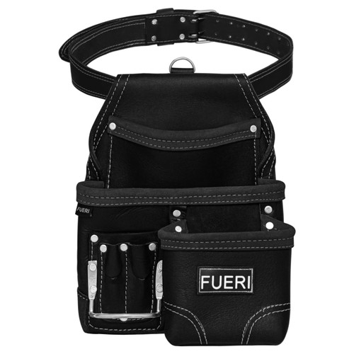 FUERI 7-Pocket Carpenter Tool Belt Pouch for Electrician, Carpenter Made with Heavy Duty Grain Leather | Professional Handyman Tool Pouch Bag for Electrical Maintenance Work with Adjustable Belt FUERI 7-Pocket Carpenter Tool Belt Pouch for Electrician, Carpenter Made with Heavy Duty Grain Leather | Professional Handyman Tool Pouch Bag for Electrical Maintenance Work with Adjustable Belt