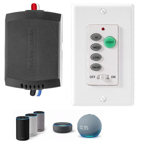 Humpptom Universal Ceiling Fan Remote Control, Ceiling Fan Wall Switch UC9050T, UC9050T Ceiling Fan Wall Remote Control Compatible with Hampton Bay Harbor Breeze Hunter