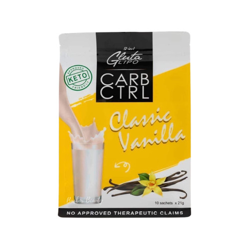 12 in 1 Glutalipo CARB CTRL, 10 Sachets (Vanilla)