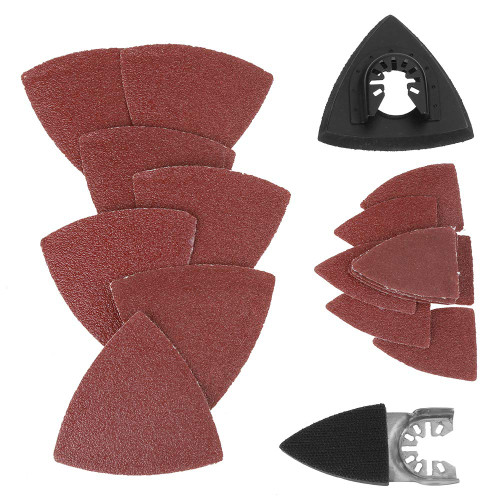 Sanding Pads for Oscillating Multi Tool Sanding Pads Multi Tool Sander Attachment Multitool 82pcs Sanding Kit Oscillating Multi Tool Sand Pad Hook and Loop Sandpaper Assorted Grits