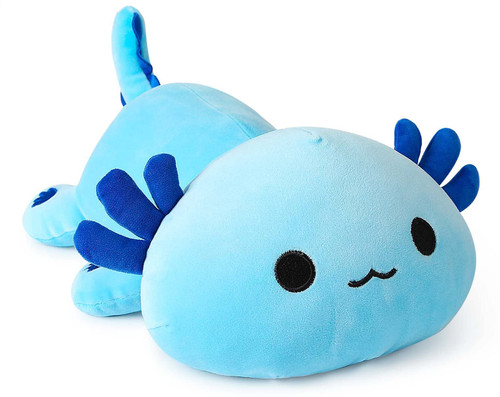 Onsoyours Cute Axolotl Plushie, Soft Stuffed Animal Salamander Plush Pillow, Kawaii Plush Toy for Kids (Blue Axolotl A, 13") Onsoyours Cute Axolotl Plushie, Soft Stuffed Animal Salamander Plush Pillow, Kawaii Plush Toy for Kids (Blue Axolotl A, 13")