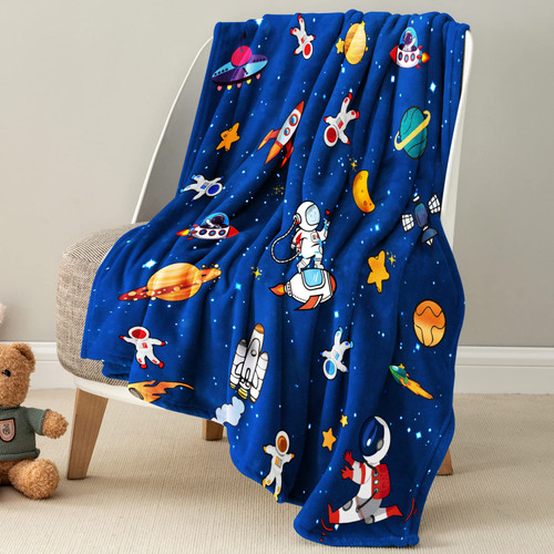 OHDS Kids Throw Blanket for Boys, Soft Fleece Blanket for Kids Boys, Cozy Toddler Blanket for Boys Girls Birthday Gifts, Fuzzy Cute Outer Space Throw Blanket for Couch Bed Car, Blue 40"X50" OHDS Kids Throw Blanket for Boys, Soft Fleece Blanket for Kids Boys, Cozy Toddler Blanket for Boys Girls Birthday Gifts, Fuzzy Cute Outer Space Throw Blanket for Couch Bed Car, Blue 40"X50"