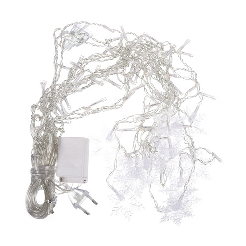 BESTOYARD 1pc Snow Curtain Light Outdoor String Light Christmas Lights Outdoor String Light Curtain Snowflake Lights Outdoor Christmas Wall Lights String Lamp Xmas Light LED Light Lamp Beads