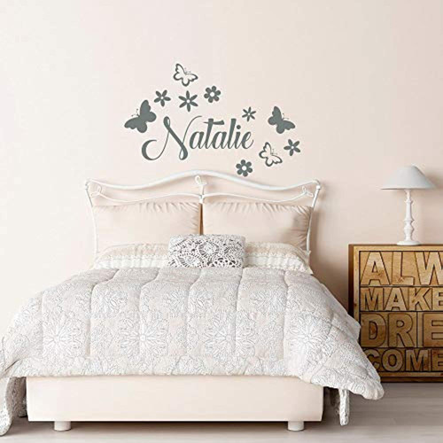 Butterfly Name Wall Decal Girls Name Wall Decal Personalized Name Wall Decal Girl Nursery Vinyl Wall Decal Girls Bedroom Decor