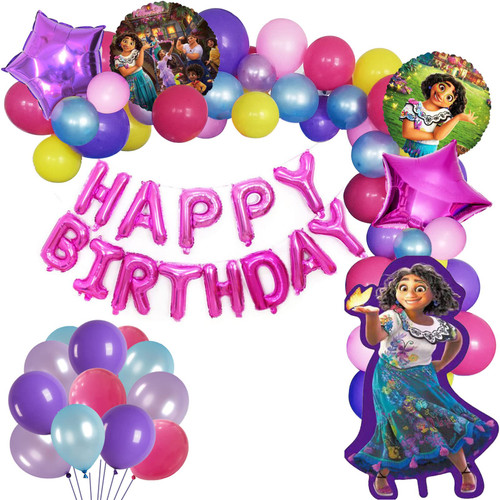 Encanto Party Supplies, Encanto Balloon Garland Kit, 105pcs 12In 10In 5In Assorted Balloons Foil balloons for Encanto Birthday Party Decorations Encanto Party Supplies, Encanto Balloon Garland Kit, 105pcs 12In 10In 5In Assorted Balloons Foil balloons for Encanto Birthday Party Decorations