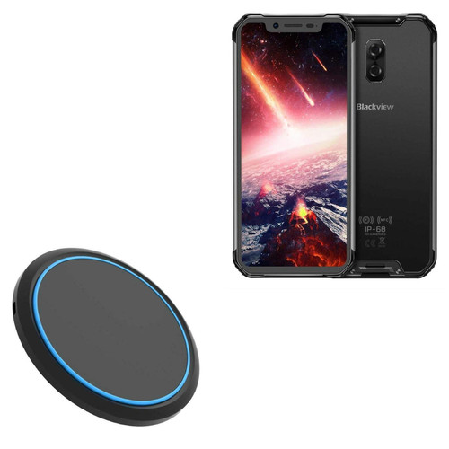 BoxWave Charger Compatible with Blackview BV9600 (Charger by BoxWave) - SwiftCharge PowerDisc Wireless Charger (15W), Qi Wireless 15W Circular Desktop Charger BoxWave Charger Compatible with Blackview BV9600 (Charger by BoxWave) - SwiftCharge PowerDisc Wireless Charger (15W), Qi Wireless 15W Circular Desktop Charger