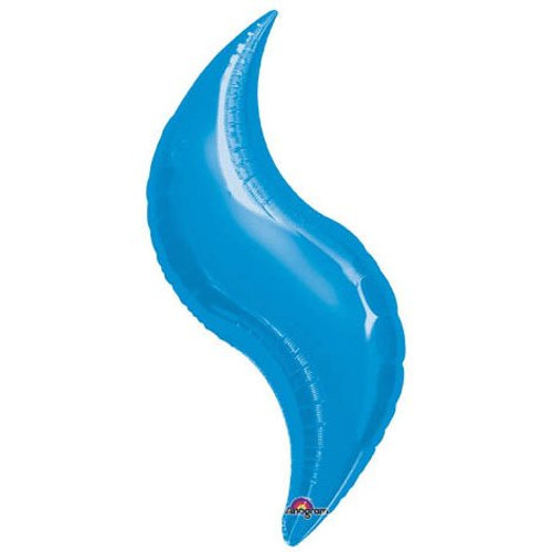 Anagram International Curve-Flat-Balloon, 36", Blue Anagram International Curve-Flat-Balloon, 36", Blue