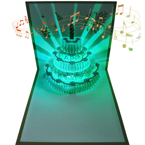 3D Changeable Colors Light Music Birthday Cards, Pop up Warming LED Colourful Musical Cake Happy Birthday Greeting Cards Postcards for Mom Wife Sister Boy Girl and Friends 1 Pack 3D Changeable Colors Light Music Birthday Cards, Pop up Warming LED Colourful Musical Cake Happy Birthday Greeting Cards Postcards for Mom Wife Sister Boy Girl and Friends 1 Pack