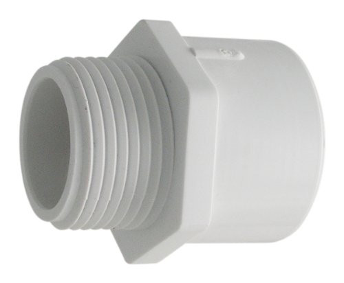 LDR Industries FP4 MA-34 3/4" Slip x Slip x MIP PVC Male Adapter