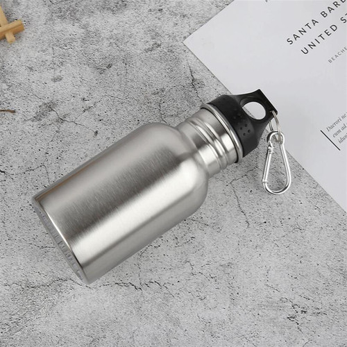 350/500/750ml Wide Mouth Stainless Steel Drinking Sports Cycle Water Bottle (Color : 350ML)