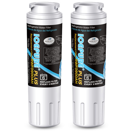 ICEPURE PLUS NSF 53&42 Certified UKF8001 Refrigerator Water Filter, Compatible with Maytag UKF8001, UKF8001AXX, UKF8001P, Whirlpool 4396395, 469006, EDR4RXD1, EveryDrop Filter 4, Puriclean II, 2 Pack