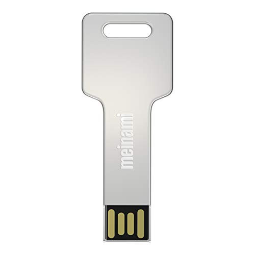 MeiNaMi 16GB USB Flash Drive USB 2.0 Metal Key Shaped Flash Drive Thumb Drives Mini USB Key