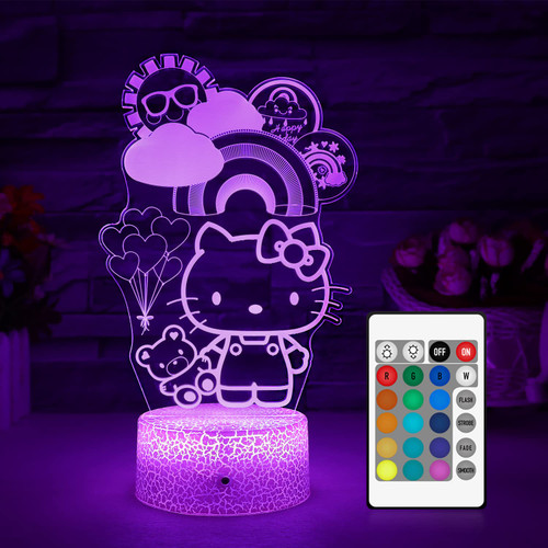 HONRG Kitty Lamp Cat Night Light for Kids Kitty Room Decor Lights Kitty Gifts Cute Lamp with Remote & Smart Touch 16 Colors Dimmable Bedroom Decoration Gifts for Christmas Birthday Girls HONRG Kitty Lamp Cat Night Light for Kids Kitty Room Decor Lights Kitty Gifts Cute Lamp with Remote & Smart Touch 16 Colors Dimmable Bedroom Decoration Gifts for Christmas Birthday Girls