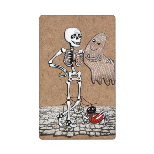 Funny Skeleton Ghost Spider Single Blank Light Switch Cover Decorative Switch Wall Plate Cover Faceplate, Electric Outlet Cover