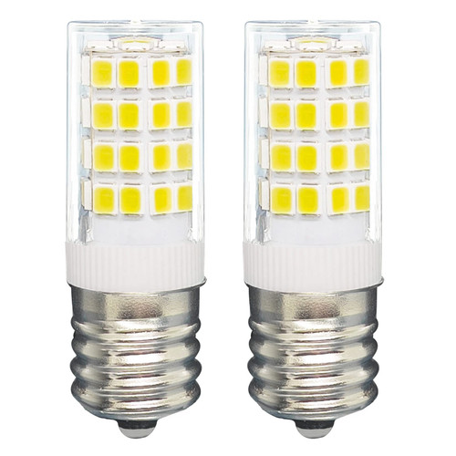 Tupolife E17 LED Bulb 5304517886 5304498578 KEI D28a KEL2811 LED Refrigerator Light Bulb Replacement, 3W Cool White 6000K 100V-265V Freezer Lamp, 2-Pack