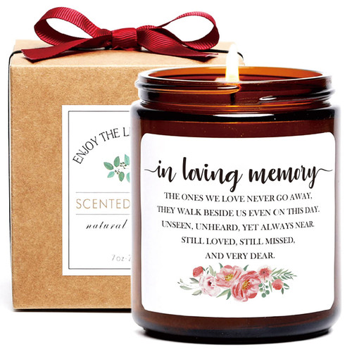 Condolence Gifts Candle for Loss of Loved One - Funeral, Bereavement or Miscarriage, Sympathy Gifts, Remembrance Memorial Candle Gift for Deceased Condolence Gifts Candle for Loss of Loved One - Funeral, Bereavement or Miscarriage, Sympathy Gifts, Remembrance Memorial Candle Gift for Deceased
