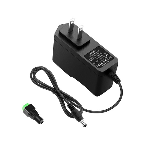 ALITOVE 5V 2A Power Adapter 5V Power Supply 2A 10W 5 Volt AC Adapter 100-240V AC to DC 5V Power Cord 5.5 x 2.5mm 2.1mm DC Tip 5Volt Power Converter for WiFi Router Cyber Monitor Camera LED Light