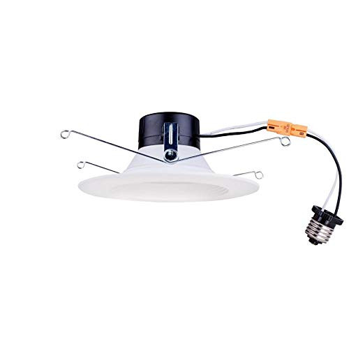Utilitech 1-Pack 100-Watt Equivalent White Dimmable LED Recessed Retrofit Downlight (Fits Housing Diameter:5-in or 6-in)