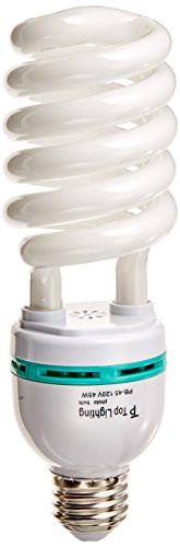 Digital Full Spectrum Light Bulb, 45W Photo CFL 6500K, Daylight, pure white, Case of 4, AGG117