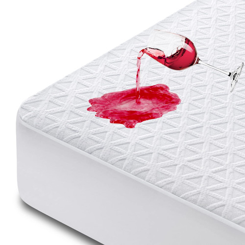 Premium 100% Waterproof Mattress Protector Full Size Bed Bamboo Mattress Cover Breathable 3D Air Fabric Cooling Mattress Pad Cover Smooth Soft Noiseless Washable, 8''-21'' Deep Pocket Premium 100% Waterproof Mattress Protector Full Size Bed Bamboo Mattress Cover Breathable 3D Air Fabric Cooling Mattress Pad Cover Smooth Soft Noiseless Washable, 8''-21'' Deep Pocket