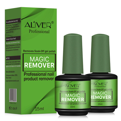 Gel Nail Polish Remover (2Pack), gel polish remover in 3-5 Minutes Easily Removes Soak-Off Gel Nail Polish, Easily & Quickly Soak Off Gel Polish No Need For Foil, Soaking Or Wrapping