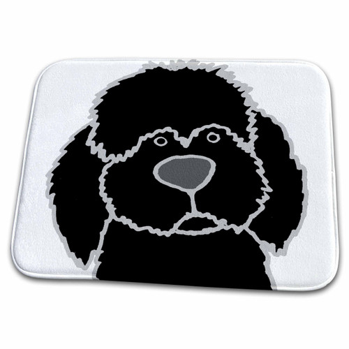 3dRose Funny Cute Black Labradoodle Puppy Dog Face Cartoon - Dish Drying Mats (ddm-338698-1) 3dRose Funny Cute Black Labradoodle Puppy Dog Face Cartoon - Dish Drying Mats (ddm-338698-1)