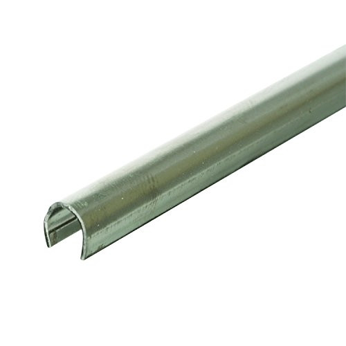 Prime-Line MP1579 Track Repair Cap, Stainless Steel, 3/16 in. x 96-Inch. x 1/4 in, Pack of 5, 5 Piece