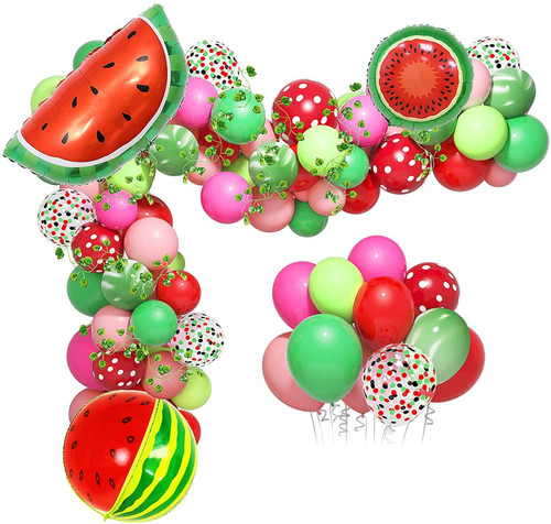 110 Pieces Watermelon Party Decoration Balloons Garland Arch Kit, Green Red Polka Dot Watermelon Balloons Watermelon Vines for Baby Shower, Watermelon Summer Themed 1st Birthday Party Decorations 110 Pieces Watermelon Party Decoration Balloons Garland Arch Kit, Green Red Polka Dot Watermelon Balloons Watermelon Vines for Baby Shower, Watermelon Summer Themed 1st Birthday Party Decorations