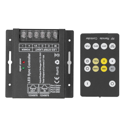 RF Remote LED Dimming Controller DC 12V to 24V 14 Keys Adjust Brightness Dimmer Light Switch LED Light Strip Dimmer for DIY