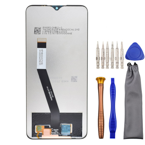 Complete Screen LCD Digitizer Touch Assembly Replacement for Xiaomi Redmi 9 M2004J19G M2004J19C with Tool Kit Black 6.53"