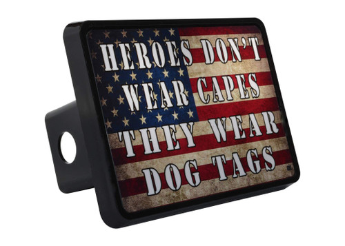 USA Flag Trailer Hitch Cover Plug US Patriotic Heroes Wear Dog Tags Military Veteran Gift USA Flag Trailer Hitch Cover Plug US Patriotic Heroes Wear Dog Tags Military Veteran Gift
