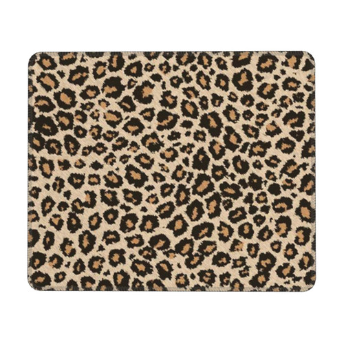 Mouse Pad Leopard Patterned Wallpaper Mouse Pads for Wireless Mouse Personalized Custom Mouse Mat with Stitched Edges Non-Slip Rubber Base Computer Mouse Pad for Office Laptop