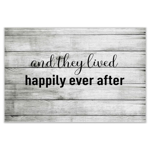 Wooden Signs and They Lived Happily Ever After Home Signs Dining Room Signs 18x12 inch