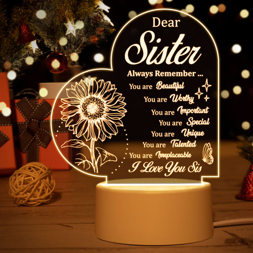 Sister Gifts - Sisters Gifts from Sister, Night Light Gifts for Sister, Sister Birthday Gifts for Sister, Christmas Thanksgiving Valentines Day Birthday Gifts for Sister Sister in Law Big Sister Gifts Sister Gifts - Sisters Gifts from Sister, Night Light Gifts for Sister, Sister Birthday Gifts for Sister, Christmas Thanksgiving Valentines Day Birthday Gifts for Sister Sister in Law Big Sister Gifts