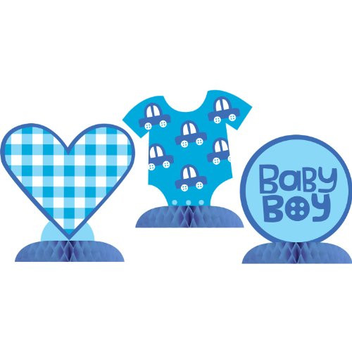 Cute as a Button Boy Baby Shower Mini Centerpieces-3ct