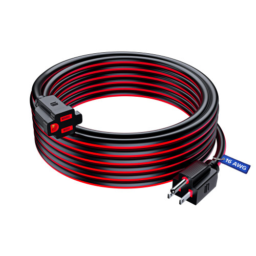 Maximm Extension Cord 30 ft, Outdoor Extension Cord,16 Gauge, Heavy Duty Extension Cord (Black and Red) ETL Listed Maximm Extension Cord 30 ft, Outdoor Extension Cord,16 Gauge, Heavy Duty Extension Cord (Black and Red) ETL Listed