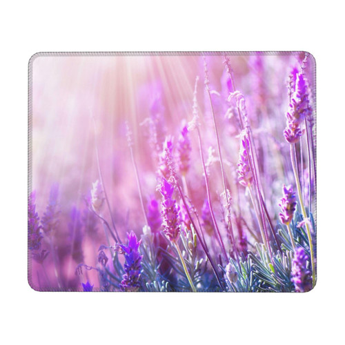 Mouse Pad Lavender Mouse Pads for Wireless Mouse Personalized Custom Mouse Mat with Stitched Edges Non-Slip Rubber Base Computer Mouse Pad for Office Laptop
