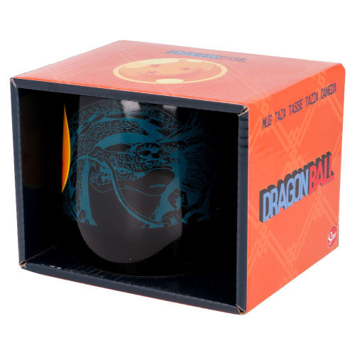 STOR Nova Ceramic Mug 360 ml Dragon Ball in Gift Box, Black, Medium