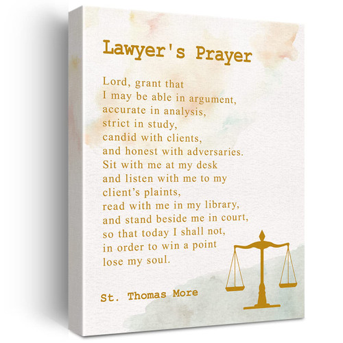 YeleY Inspirational Lawyer Print Positive Lawyer's Prayer Paintings Canvas Wall Art Poster Artwork Ready to Hang Modern Home Office Decor Law Student Graduation Gift YeleY Inspirational Lawyer Print Positive Lawyer's Prayer Paintings Canvas Wall Art Poster Artwork Ready to Hang Modern Home Office Decor Law Student Graduation Gift