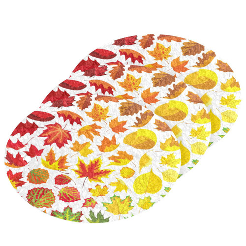 Scrub Sponge Colorful Autumn Leaves Kitchen Washing Dishes Cleaning Sponges Maple Leaf Non Scratch Sponge for Dish Countertops Sinks Floors Showers Tile Sinks, 3 Pack