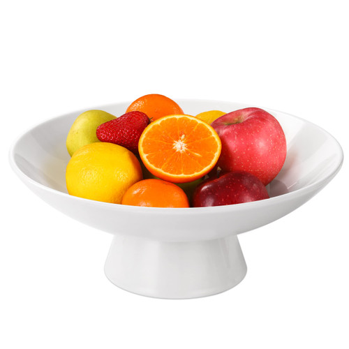 AKICTE Ceramic Fruit Bowl, 10 Inch Decorative Fruit Bowl White, Pedestal Large Fruit Bowl For Kitchen Counter Or Dining Room Tables Footed Bowl Decorative Modern Home AKICTE Ceramic Fruit Bowl, 10 Inch Decorative Fruit Bowl White, Pedestal Large Fruit Bowl For Kitchen Counter Or Dining Room Tables Footed Bowl Decorative Modern Home