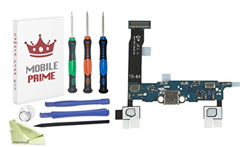MOBILEPRIME Replacement Charging Charge Port Flex Cable with Certified Pro-Series Repair Tools for Samsung Galaxy Note 4 N910A