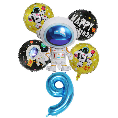 5pcs Astronaut Balloon Kit Astronaut Outer Space Theme Birthday Galaxy Theme Party Decor (9th)