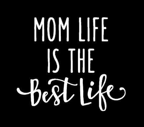 Makarios LLC Mom Life Is The Best Life Decal Vinyl Sticker Cars Trucks Vans Walls Laptop MKR| WHITE |5.75 x 4.75 IN|MKR105