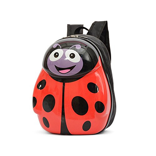 Toddler Backpack, Pre-School Shoulder bag for Kids 13'' Red Ladybug