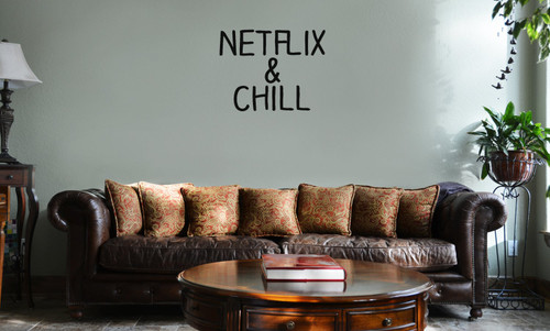 Decal Serpent Funny Netflix and Chill Parody Vinyl Wall Mural Decal Home Decor Sticker (Black) Decal Serpent Funny Netflix and Chill Parody Vinyl Wall Mural Decal Home Decor Sticker (Black)