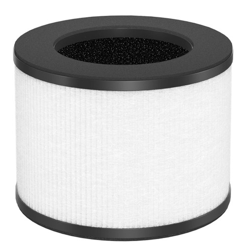 Air Purifier Replacement Filter, Compatible with TZ-K1, MK01 MK06 Air Purifiers, 3-in-1 H13 HEPA Filter Replacement for Smoke Pollen Dander, White