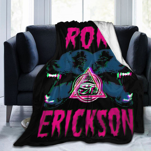 Roky Erickson Blanket Flannel Fleece Throw Blankets Ultra Soft Micro Warm Blanket for All Season Bedding Chair Sofa 40"x30"