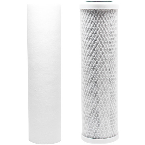 2-Pack Replacement Filter Kit Compatible with Rainsoft Ultrefiner UF10 RO System - Includes Carbon Block Filter & PP Sediment Filter - Denali Pure Brand