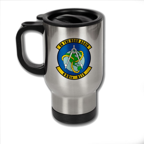 ExpressItBest Stainless Steel Coffee Mug with U.S. Air Force 690th Alteration and Installation Squadron